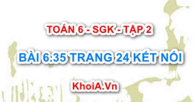 Bài 6.35 trang 24 Toán 6 Tập 2 Kết nối tri thức